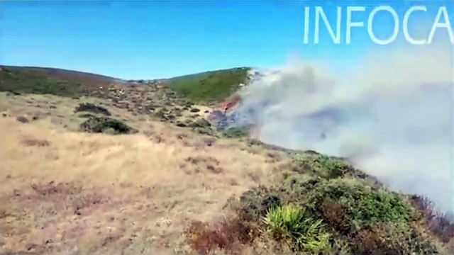 Un incendio en un paraje de La Línea (Cádiz) obliga a un desalojo preventivo