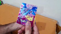 Unboxing and Review of Pokemon Trading Cards Game for Kids Poke Cards Booster Pack Game