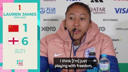 I'm just feeling myself and enjoying my football - James