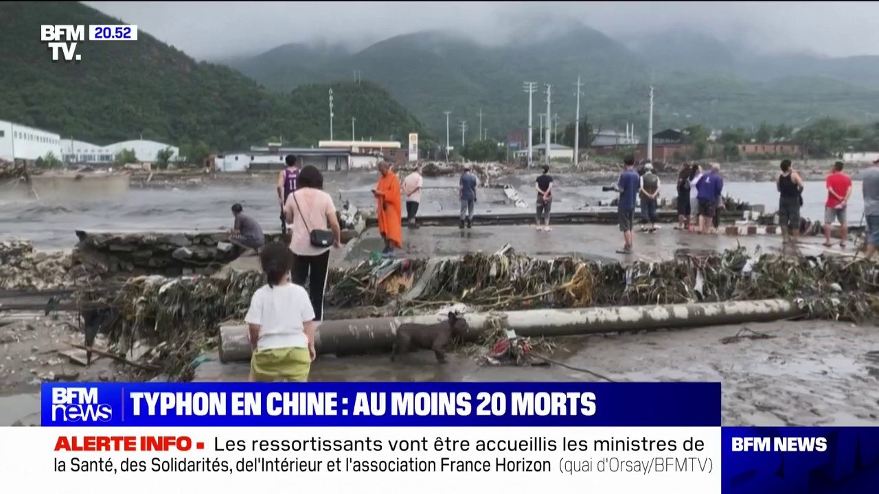 Typhon en Chine: au moins 20 morts et 19 personnes portées disparues