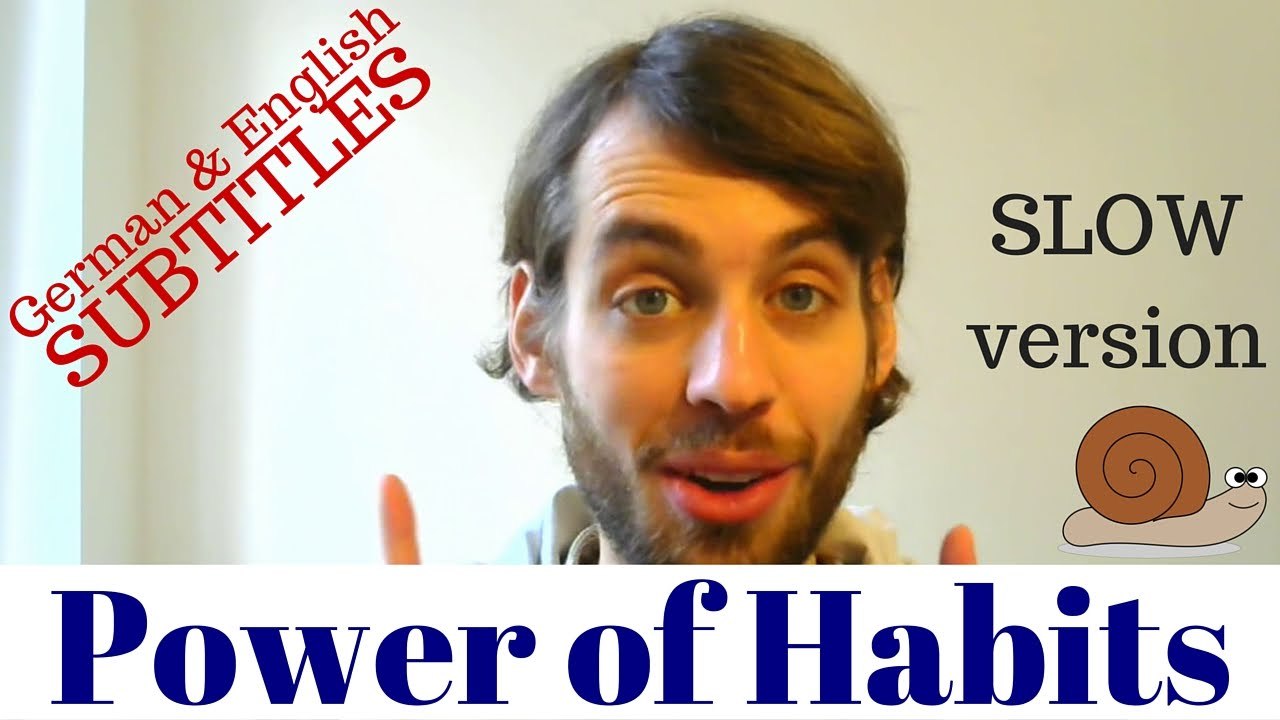 Lesson #3: the power of habits (slow) #germanforbeginners