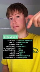 Tu veux quoi dans la vie ? ☺️