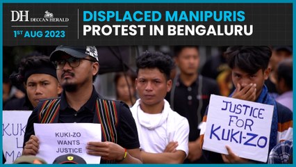 Kuki-Zo communities and others in Bengaluru protest against Manipur violence