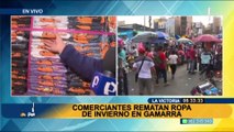 ¡Atención! Comerciantes de Gamarra están rematando ropa de invierno
