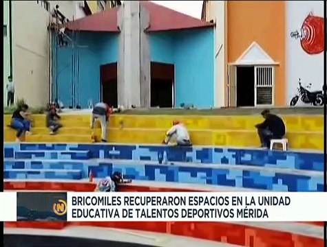 Bricomiles recuperan infraestructura de la Unidad Educativa de Talentos Deportivos de Mérida