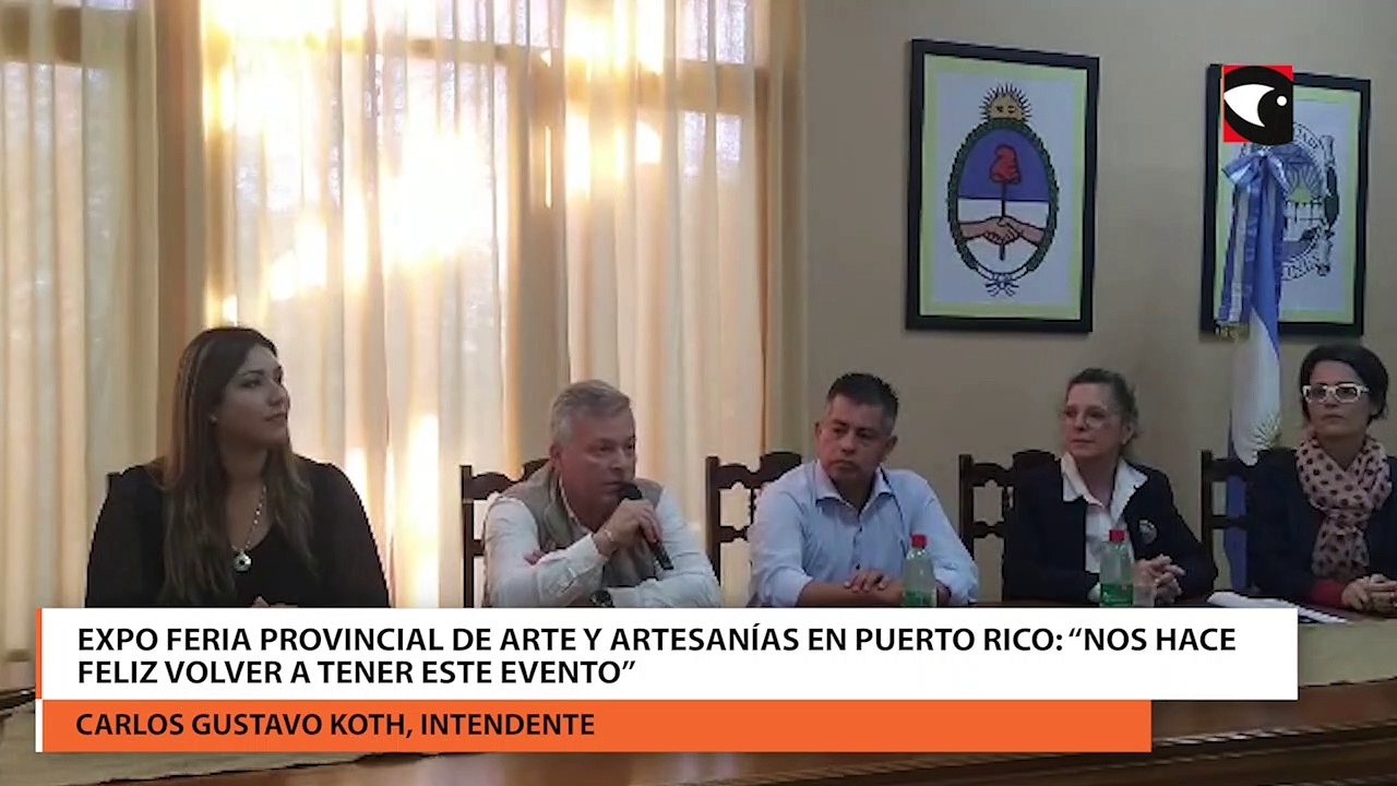 Expo Feria provincial de arte y artesanías en Puerto “Nos hace feliz volver a tener este evento”