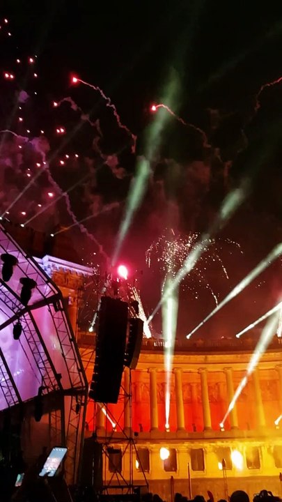 Firework on National Day of Belgium :