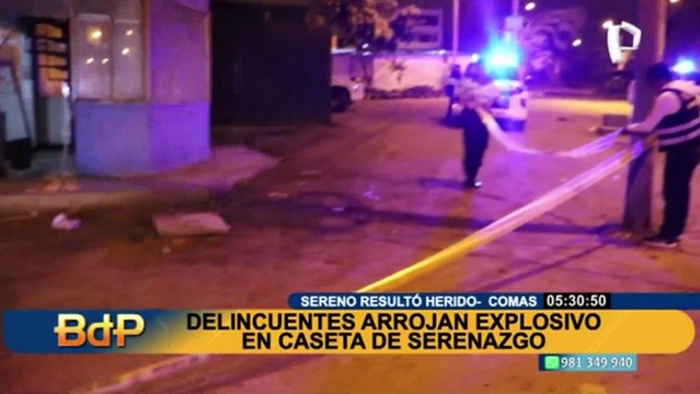 Atentado contra caseta de serenazgo en Comas: revelan estado de salud del sereno herido