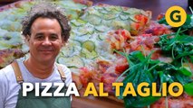 PIZZA AL TAGLIO la RECETA original ITALIANA en POCOS PASOS (Deliciosa) | El Gourmet