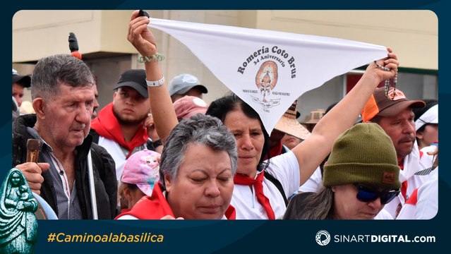 Llegada de los Romeros de Coto Brus a la Basílica de Los Ángeles 2023