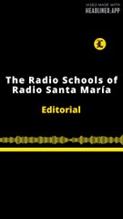 EDITORIAL EN INGLÉS | THE RADIO SCHOOLS OF RADIO SANTA MARÍA