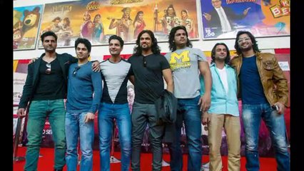 Star cast of mahabharata star plus ll   During promotion of mahabharata.