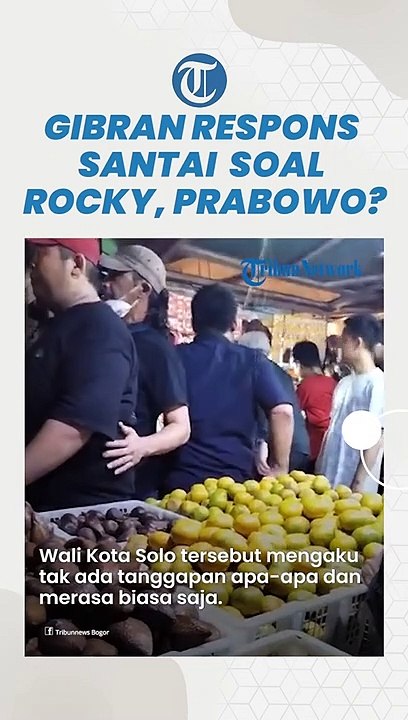 Saat Gibran Respons Santai soal Rocky Gerung yang Diduga Hina Jokowi, Prabowo Malah Diminta Bersuara