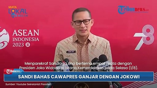 Sandi Ungkap Pertemuan 4 Mata dengan Jokowi, Bahas soal Bacawapres Ganjar hingga Titip Pesan ke PPP