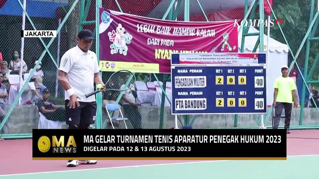 Sambut HUT ke-78, Mahkamah Agung Gelar Turnamen Tenis Aparatur Penegak Hukum 2023 - MA NEWS
