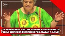 ¡VEAN! ¡’la dinosauria’ Beatriz Paredes es ridiculizada por la senadora Fernández por atacar a AMLO!