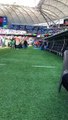 The Adamstown Under 7s Rosebuds escort Columbia onto the field at the FIFA Women's World Cup in Sydney | Newcastle Herald | August 2, 2023