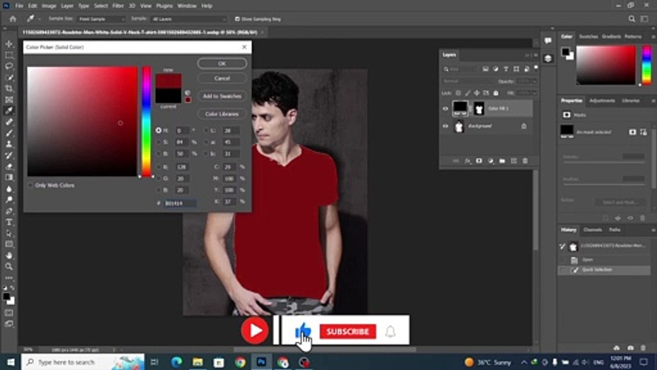change color in photoshop