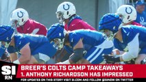 Breer's Top 5 Takeaways From Colts Camp