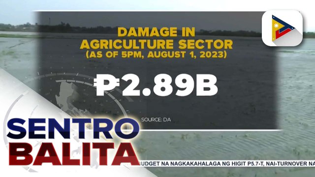 DA: Pinsalang iniwan ng Bagyong #EgayPH sa sektor ng agrikultura, pumalo na sa higit P2.8B ayon sa DA