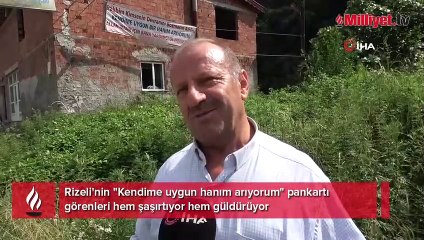 Rize’de ilginç olay! Pankarttan sonra 100 kadın beni aradı