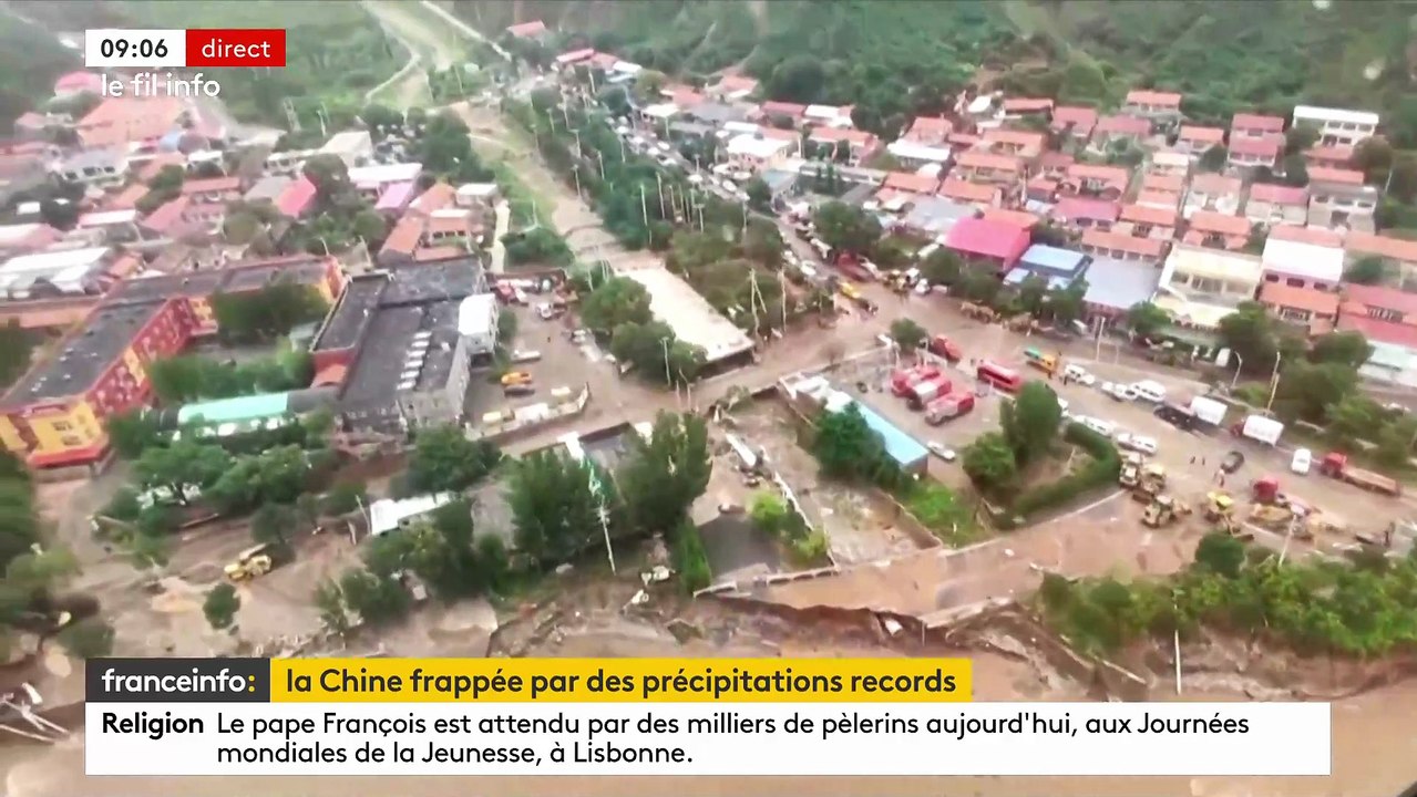 Du jamais vu en 140 ans: La capitale chinoise Pékin, victime d'inondations meurtrières, a vu s'abattre ces derniers jours les précipitations les plus fortes depuis le début des relevés - VIDEO