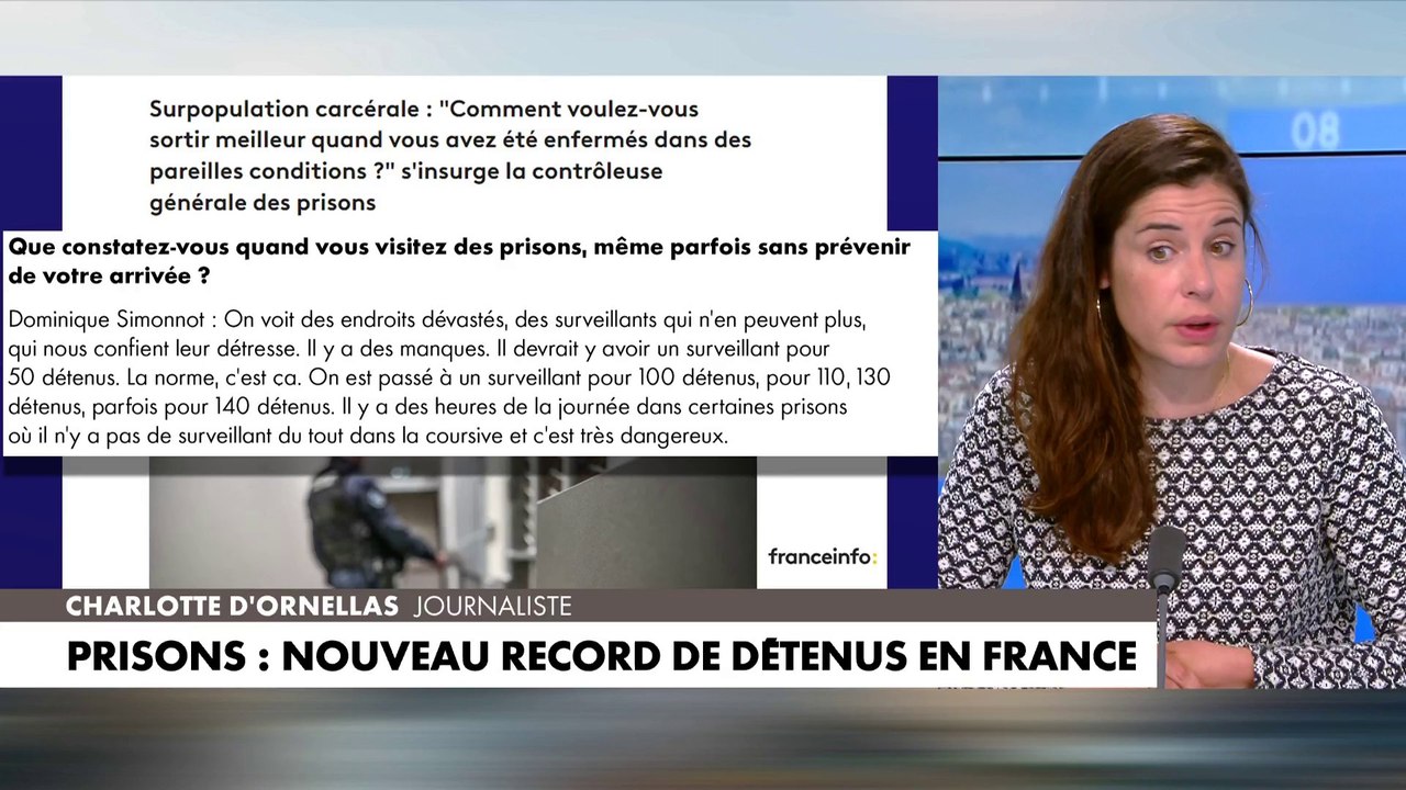 Charlotte d’Ornellas : «Les magistrats doivent pouvoir juger en fonction du code pénal, pas en fonction du nombre de places de prison»