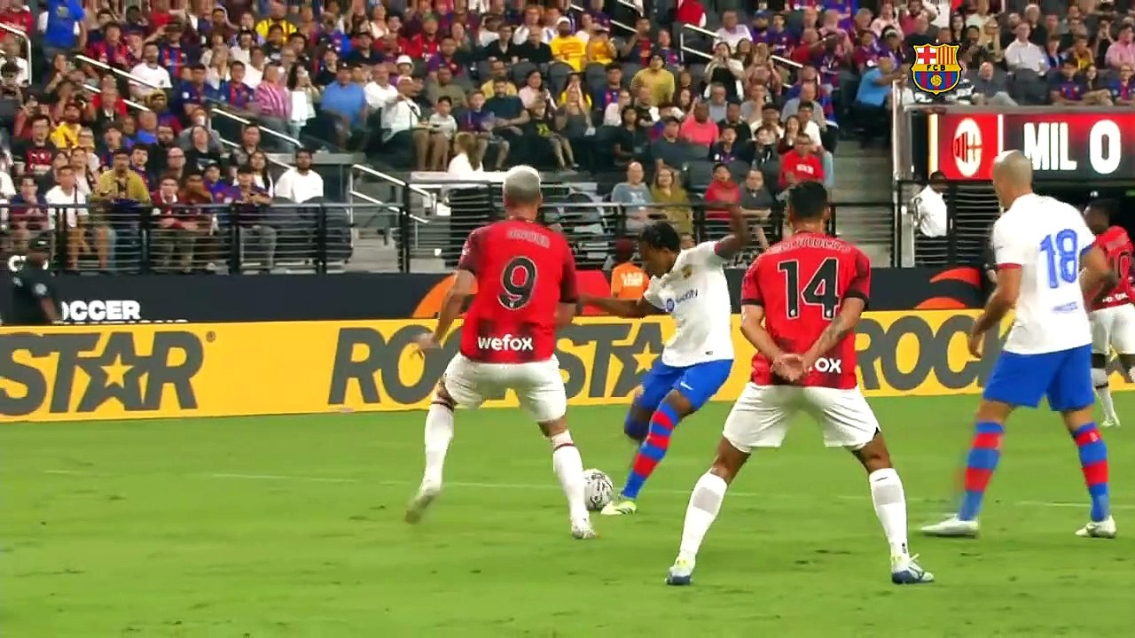 Las mejores jugadas del triunfo del Barça contra el Milan en Las Vegas