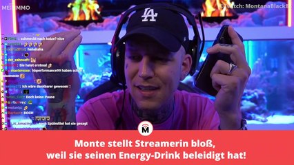 MontanaBlack stellt 17-Jährige vor tausenden Zuschauern bloß, weil sie seinen Energy-Drink beleidigte