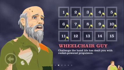 Happy Wheels IOS: Wheelchair Guy level 12