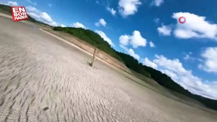 İstanbul’da kuraklığın boyutu havadan çekilen görüntülerle ortaya çıktı