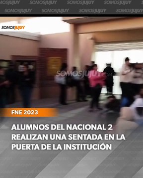 Sentada de los alumnos del Nacional 2