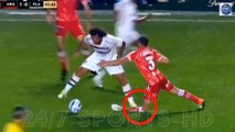 Moment Real Madrid legend Marcelo is sent off in tears after sickening tackle leaves opponent with a fully dislocated knee in Copa Libertadores clash