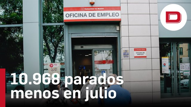El empleo modera su avance en julio con apenas 10.968 parados menos