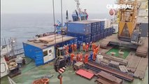 Mais da metade do petróleo de navio na costa do Iêmen foi retirado