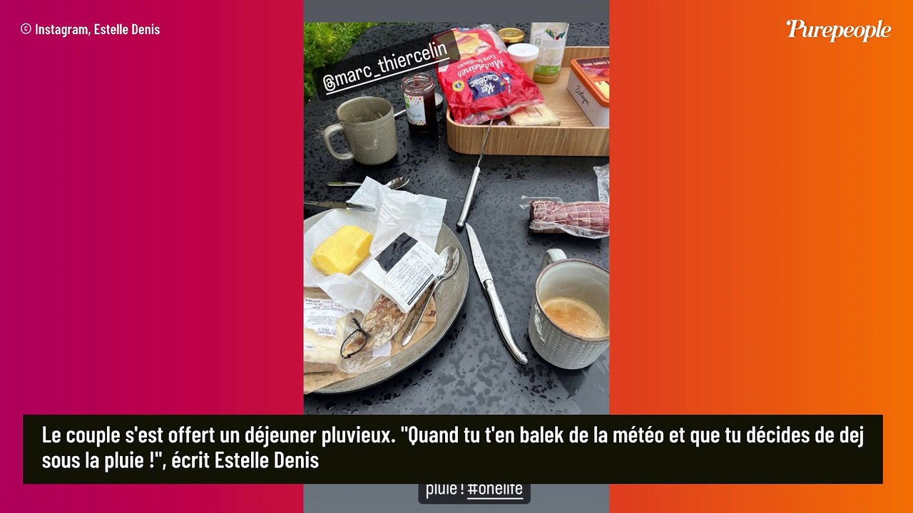 Estelle Denis amoureuse : déjeuner avec son célèbre compagnon aventurier, malgré la pluie bretonne !