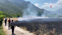 Un incendie terrestre s'est déclaré à deux endroits différents au même moment à Burdur.