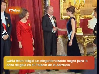 Saludo Besamanos. Cena gala en honor de Nicolas Sarkozy y Carla Bruni