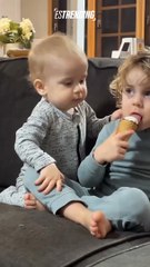 Yo le compraría todos los helados del mundo a este bebé