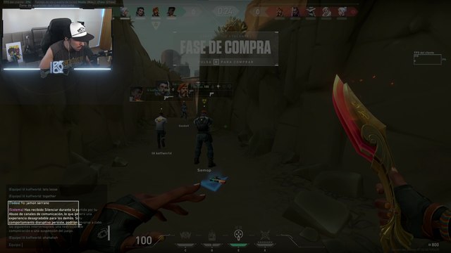 Banean a varios streamers de Valorant por poner jamón serrano en el chat del juego