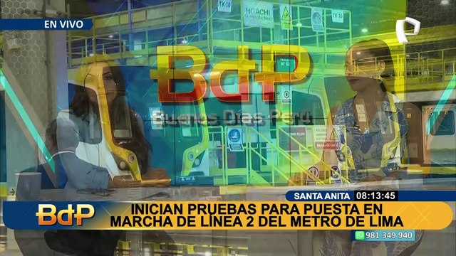 Dina Boluarte supervisa pruebas para puesta en marcha de la Línea 2 del Metro de Lima