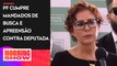 Carla Zambelli fala em coletiva sobre operação da PF em Brasília