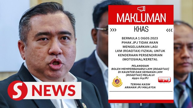 JPJ branches ordered to take down 'no physical road tax' notice