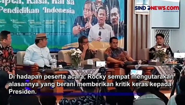 Dilaporkan ke Polda Metro Jaya, Rocky Gerung: Itu Hak Mereka