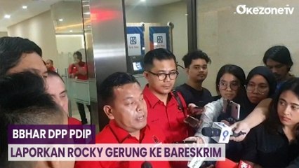 Tim BBHAR DPP PDIP Resmi Laporkan Rocky Gerung ke Bareskrim Polri