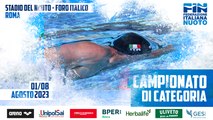 NUOTO - Campionato Italiano di Categoria (02/08 - pomeriggio)