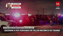 Asesinan a dos hombres en taller mecánico en Tijuana, agresores robaron un tráiler del lugar