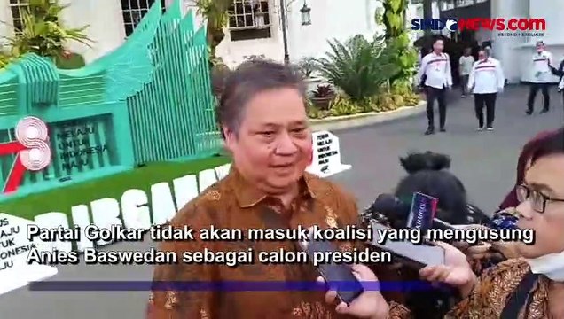 Airlangga Tegaskan Golkar Tak Akan Dukung Anies Baswedan di Pilpres 2024