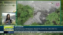 Ecuador: Empresas mineras respaldan el decreto emitido por Guillermo Lasso