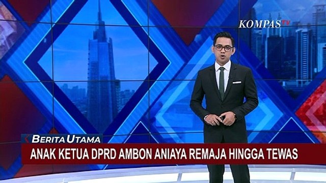Anak Ketua DPRD Ambon Tersangka Penganiayaan Hanya Tertunduk saat Digelandang Polisi